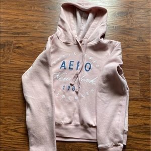pink hoodie